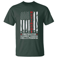 Retired Firefighter T Shirt Goodbye Tension Hello Pension Fireman Retirement Gifts - Wonder Print Shop