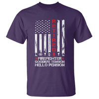 Retired Firefighter T Shirt Goodbye Tension Hello Pension Fireman Retirement Gifts - Wonder Print Shop