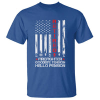 Retired Firefighter T Shirt Goodbye Tension Hello Pension Fireman Retirement Gifts - Wonder Print Shop