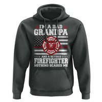 Retired Firefighter Grandpa Hoodie Retro American Flag - Wonder Print Shop