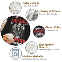 Retired Firefighter Throw Blanket Is An Honor Funny Retirement Gifts - Wonder Print Shop