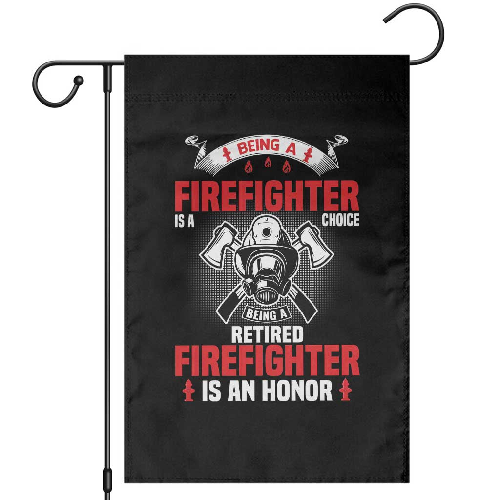 Retired Firefighter Garden Flag Is An Honor Funny Retirement Gifts - Wonder Print Shop