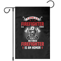 Retired Firefighter Garden Flag Is An Honor Funny Retirement Gifts - Wonder Print Shop