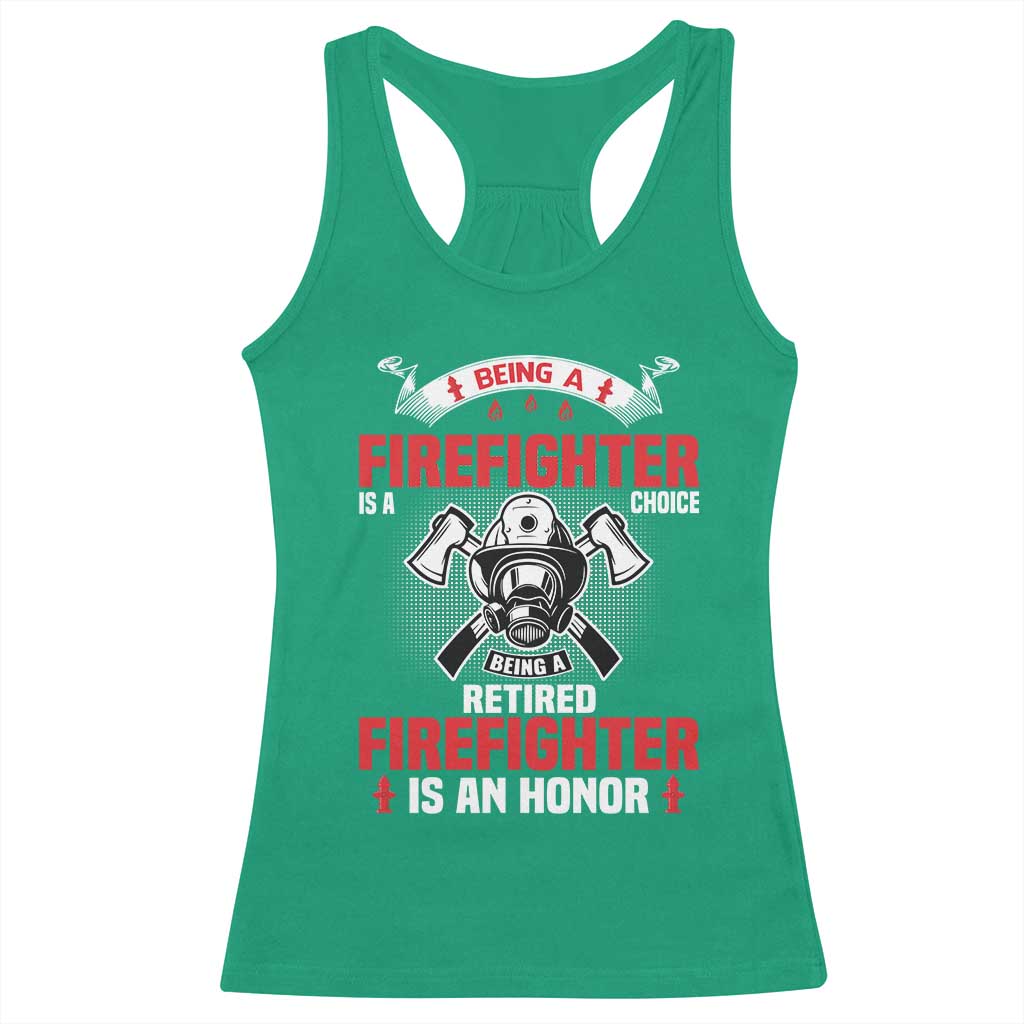 Retired Firefighter Racerback Tank Top Is An Honor Funny Retirement Gifts - Wonder Print Shop
