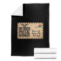 Retired Postal Worker Throw Blanket No Longer My Priority Retirement Gifts - Wonder Print Shop