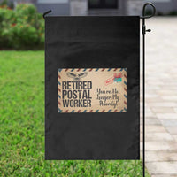 Retired Postal Worker Garden Flag No Longer My Priority Retirement Gifts - Wonder Print Shop