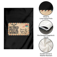 Retired Postal Worker Garden Flag No Longer My Priority Retirement Gifts - Wonder Print Shop