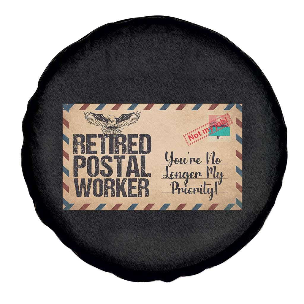 Retired Postal Worker Spare Tire Cover No Longer My Priority Retirement Gifts - Wonder Print Shop