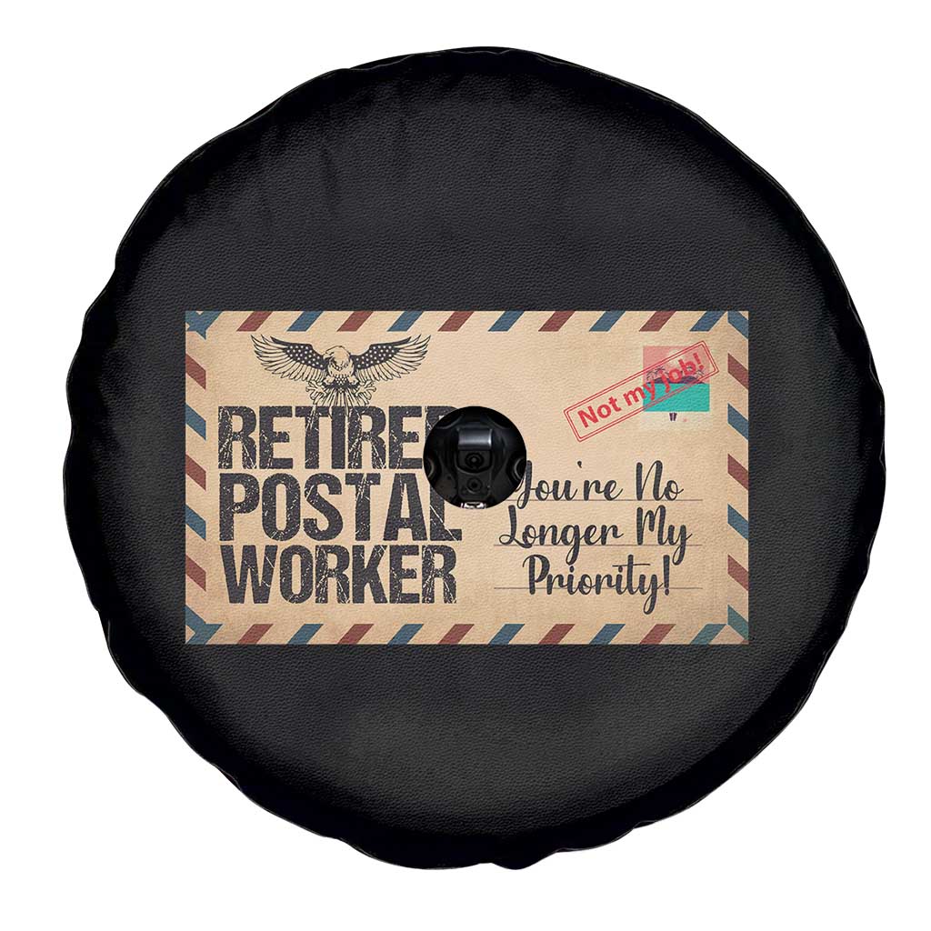 Retired Postal Worker Spare Tire Cover No Longer My Priority Retirement Gifts - Wonder Print Shop