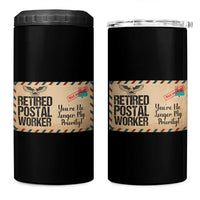 Retired Postal Worker 4 in 1 Can Cooler Tumbler No Longer My Priority Retirement Gifts - Wonder Print Shop