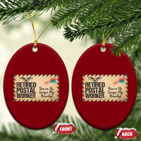 Retired Postal Worker Ceramic Ornament No Longer My Priority Retirement Gifts - Wonder Print Shop