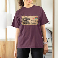 Retired Postal Worker T Shirt For Women No Longer My Priority Retirement Gifts - Wonder Print Shop
