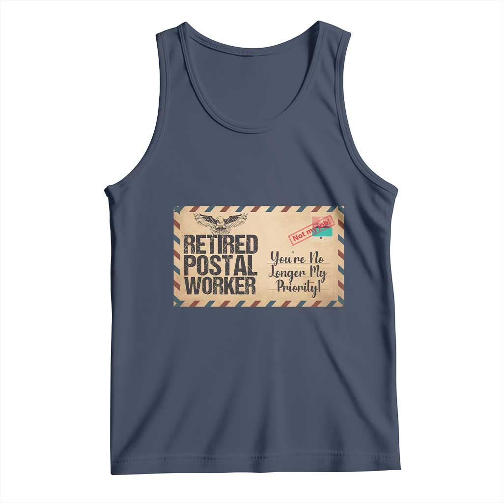Retired Postal Worker Tank Top No Longer My Priority Retirement Gifts - Wonder Print Shop