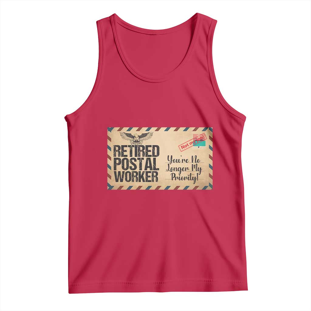 Retired Postal Worker Tank Top No Longer My Priority Retirement Gifts - Wonder Print Shop