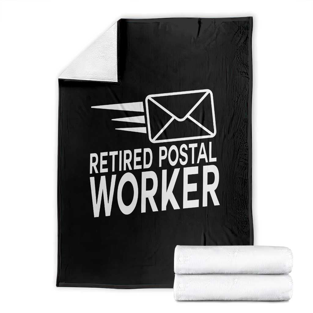 Retired Postal Worker Throw Blanket Mailman Postman Retirement Gifts - Wonder Print Shop