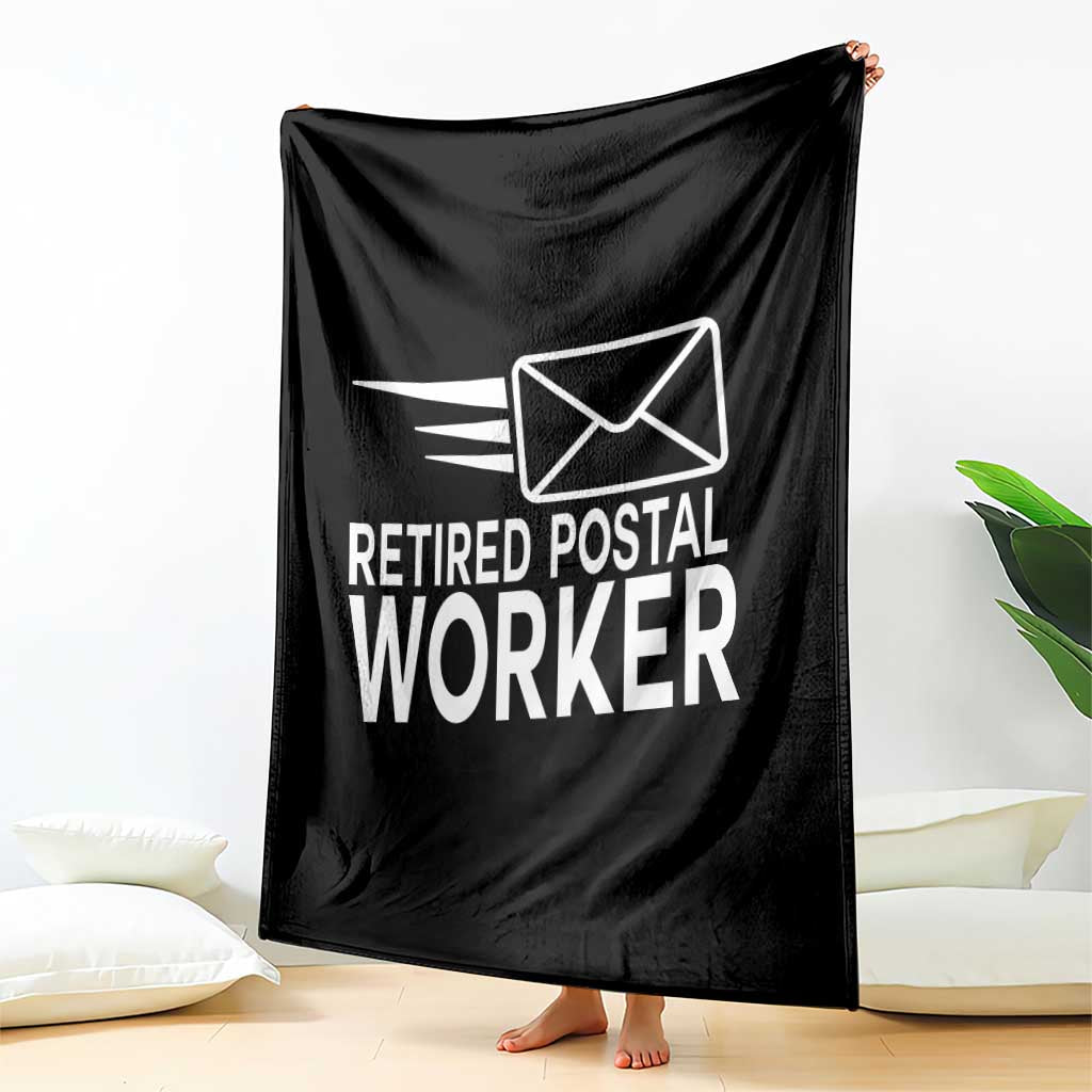 Retired Postal Worker Throw Blanket Mailman Postman Retirement Gifts - Wonder Print Shop