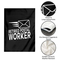Retired Postal Worker Garden Flag Mailman Postman Retirement Gifts - Wonder Print Shop