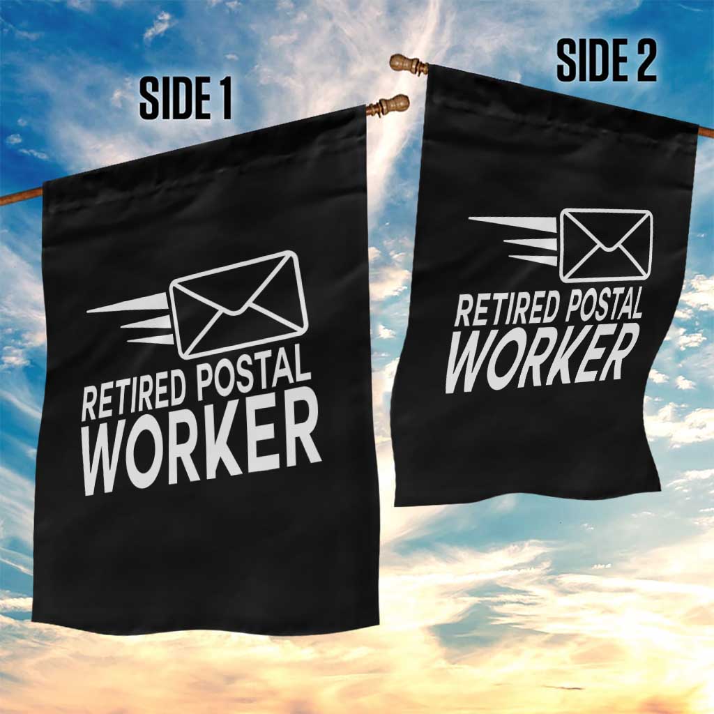 Retired Postal Worker Garden Flag Mailman Postman Retirement Gifts - Wonder Print Shop