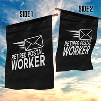 Retired Postal Worker Garden Flag Mailman Postman Retirement Gifts - Wonder Print Shop