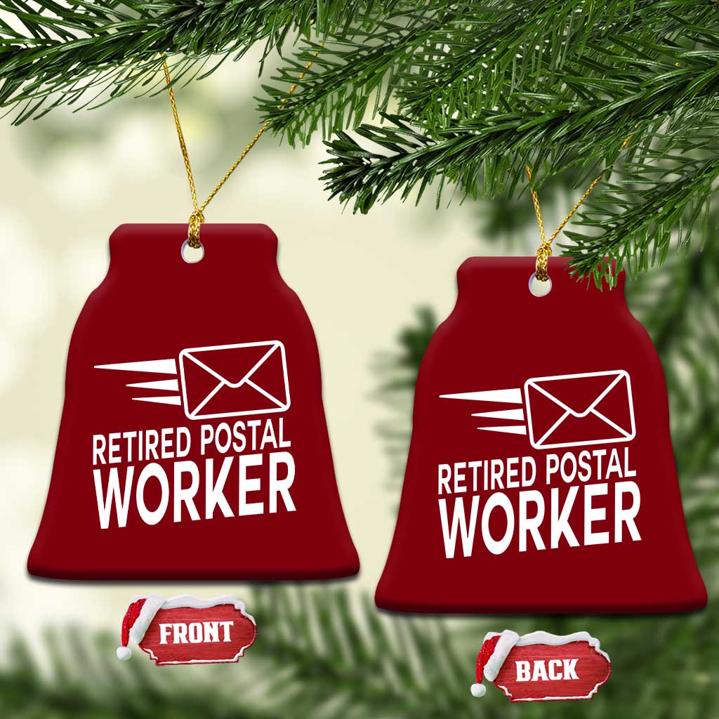 Retired Postal Worker Ceramic Ornament Mailman Postman Retirement Gifts - Wonder Print Shop