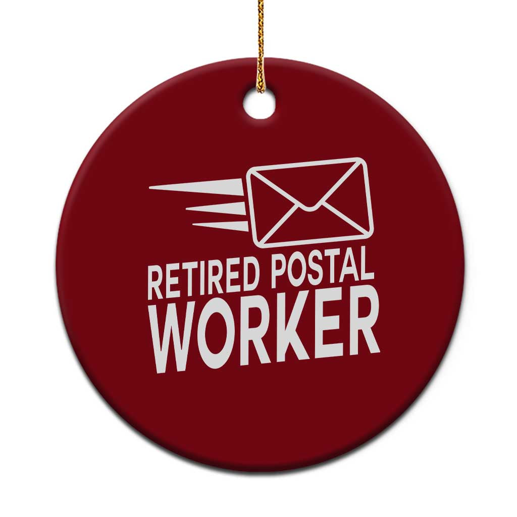 Retired Postal Worker Ceramic Ornament Mailman Postman Retirement Gifts - Wonder Print Shop