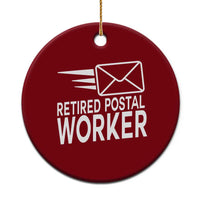 Retired Postal Worker Ceramic Ornament Mailman Postman Retirement Gifts - Wonder Print Shop