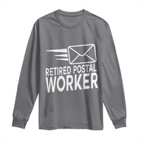 Retired Postal Worker Long Sleeve Shirt Mailman Postman Retirement Gifts - Wonder Print Shop