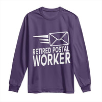 Retired Postal Worker Long Sleeve Shirt Mailman Postman Retirement Gifts - Wonder Print Shop