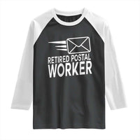 Retired Postal Worker Raglan Shirt Mailman Postman Retirement Gifts - Wonder Print Shop