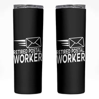 Retired Postal Worker Skinny Tumbler Mailman Postman Retirement Gifts - Wonder Print Shop