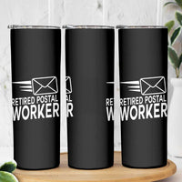 Retired Postal Worker Skinny Tumbler Mailman Postman Retirement Gifts - Wonder Print Shop
