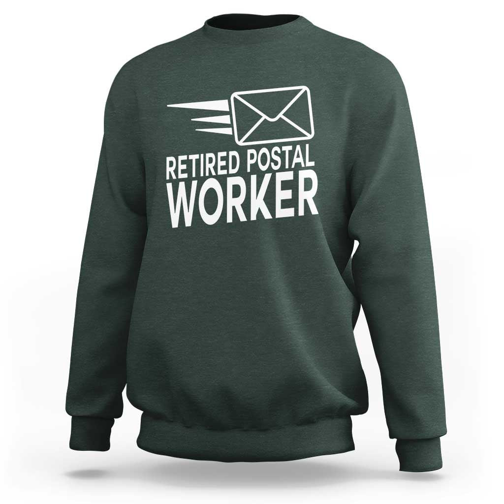 Retired Postal Worker Sweatshirt Mailman Postman Retirement Gifts - Wonder Print Shop