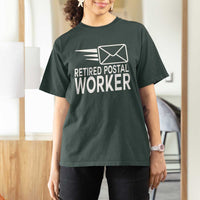 Retired Postal Worker T Shirt For Women Mailman Postman Retirement Gifts - Wonder Print Shop
