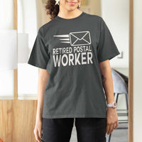 Retired Postal Worker T Shirt For Women Mailman Postman Retirement Gifts - Wonder Print Shop