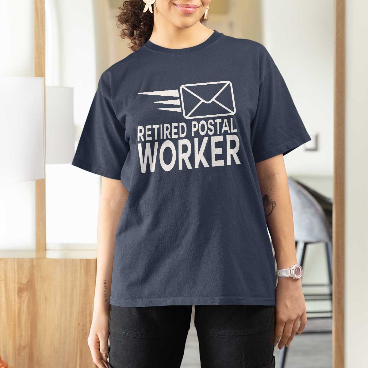 Retired Postal Worker T Shirt For Women Mailman Postman Retirement Gifts - Wonder Print Shop