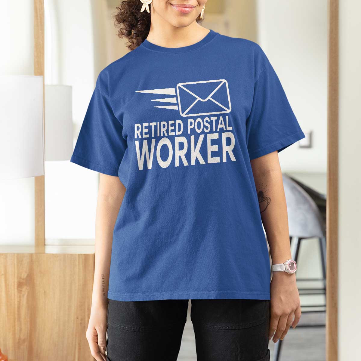 Retired Postal Worker T Shirt For Women Mailman Postman Retirement Gifts - Wonder Print Shop