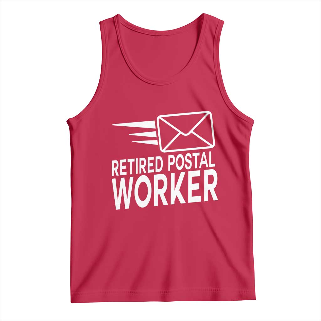 Retired Postal Worker Tank Top Mailman Postman Retirement Gifts - Wonder Print Shop