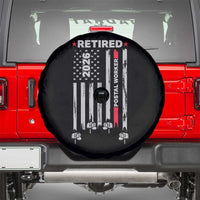 Retired Postal Worker 2026 Spare Tire Cover Retro US Flag Mailman Postman Retirement Gifts - Wonder Print Shop