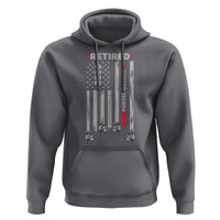 Retired Postal Worker 2026 Hoodie Retro US Flag Mailman Postman Retirement Gifts - Wonder Print Shop
