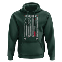Retired Postal Worker 2026 Hoodie Retro US Flag Mailman Postman Retirement Gifts - Wonder Print Shop