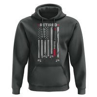 Retired Postal Worker 2026 Hoodie Retro US Flag Mailman Postman Retirement Gifts - Wonder Print Shop