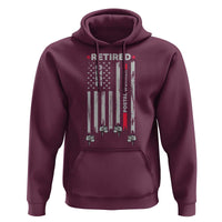Retired Postal Worker 2026 Hoodie Retro US Flag Mailman Postman Retirement Gifts - Wonder Print Shop