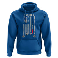 Retired Postal Worker 2026 Hoodie Retro US Flag Mailman Postman Retirement Gifts - Wonder Print Shop