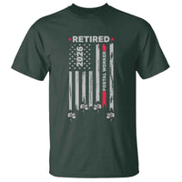 Retired Postal Worker 2026 T Shirt Retro US Flag Mailman Postman Retirement Gifts - Wonder Print Shop
