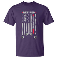 Retired Postal Worker 2026 T Shirt Retro US Flag Mailman Postman Retirement Gifts - Wonder Print Shop