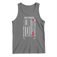 Retired Postal Worker 2026 Tank Top Retro US Flag Mailman Postman Retirement Gifts - Wonder Print Shop