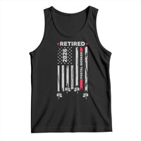 Retired Postal Worker 2026 Tank Top Retro US Flag Mailman Postman Retirement Gifts - Wonder Print Shop