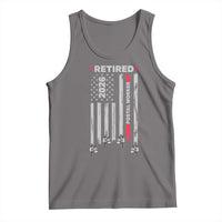 Retired Postal Worker 2026 Tank Top Retro US Flag Mailman Postman Retirement Gifts - Wonder Print Shop