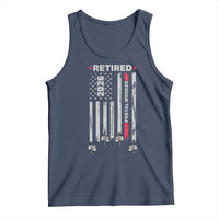 Retired Postal Worker 2026 Tank Top Retro US Flag Mailman Postman Retirement Gifts - Wonder Print Shop