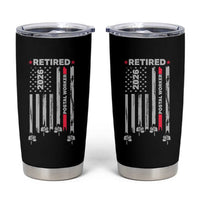 Retired Postal Worker 2026 Tumbler Cup Retro US Flag Mailman Postman Retirement Gifts - Wonder Print Shop